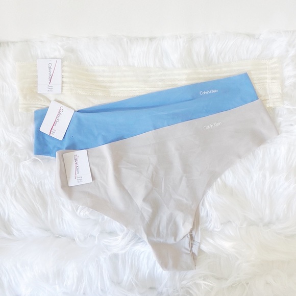 Calvin Klein Underwear Other - NEW Calvin Klein Bundle of 3 Seamless Thongs Panties Underwear Sz XL